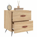 vidaXL 2 db sonoma tölgy színű szerelt fa éjjeliszekrény 40x35x47,5 cm