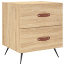 vidaXL 2 db sonoma tölgy színű szerelt fa éjjeliszekrény 40x35x47,5 cm