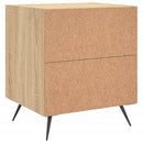 vidaXL 2 db sonoma tölgy színű szerelt fa éjjeliszekrény 40x35x47,5 cm