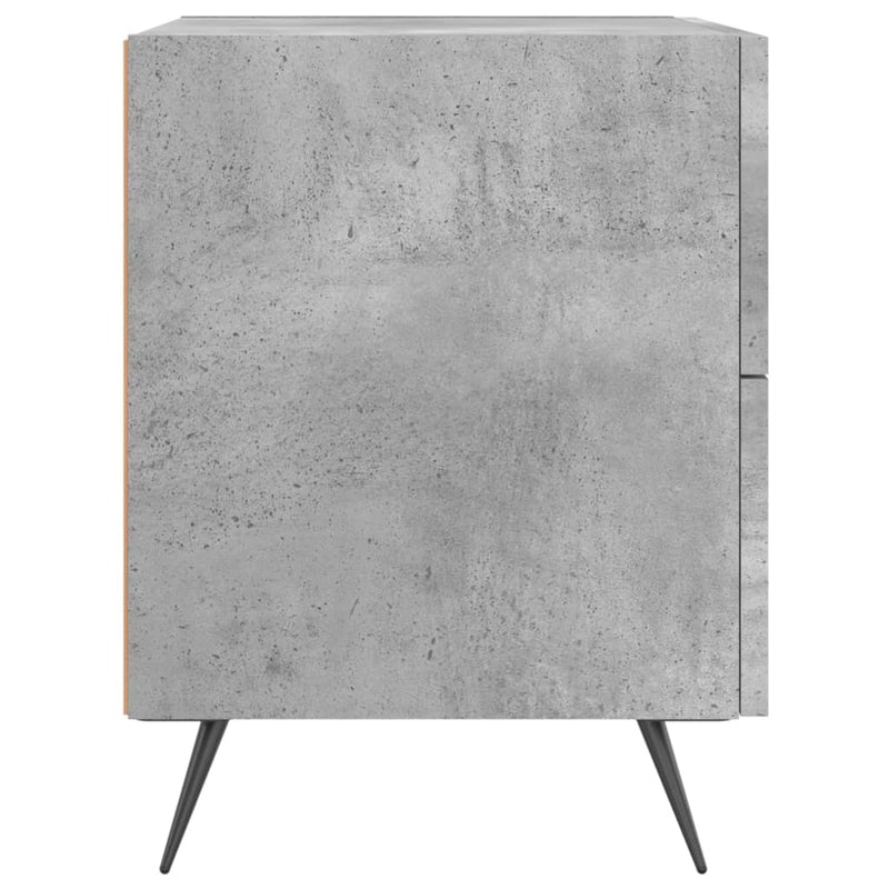 vidaXL betonszürke szerelt fa éjjeliszekrény 40 x 35 x 47,5 cm