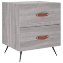 vidaXL 2 db szürke sonoma színű szerelt fa éjjeliszekrény 40x35x47,5cm