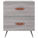 vidaXL 2 db szürke sonoma színű szerelt fa éjjeliszekrény 40x35x47,5cm