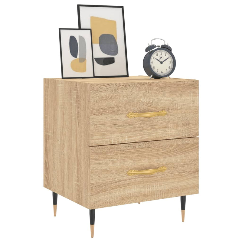 vidaXL sonoma tölgy színű szerelt fa éjjeliszekrény 40 x 35 x 47,5 cm