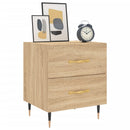 vidaXL 2 db sonoma tölgy színű szerelt fa éjjeliszekrény 40x35x47,5 cm