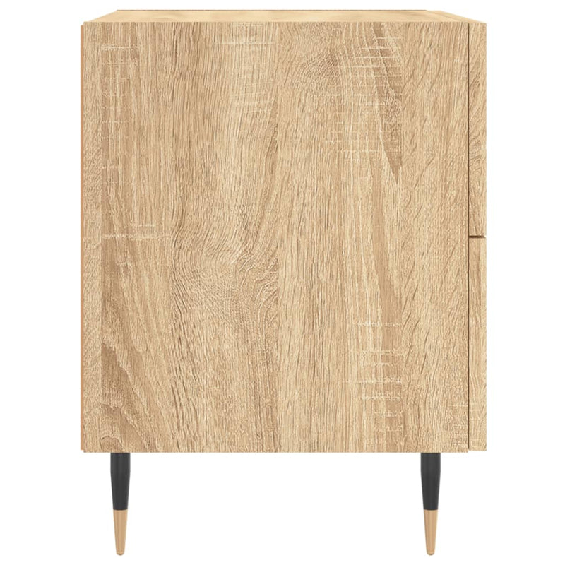 vidaXL 2 db sonoma tölgy színű szerelt fa éjjeliszekrény 40x35x47,5 cm