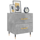 vidaXL 2 db betonszürke szerelt fa éjjeliszekrény 40 x 35 x 47,5 cm