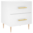 vidaXL fehér szerelt fa éjjeliszekrény 40 x 35 x 47,5 cm