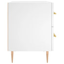 vidaXL 2 db fehér szerelt fa éjjeliszekrény 40 x 35 x 47,5 cm