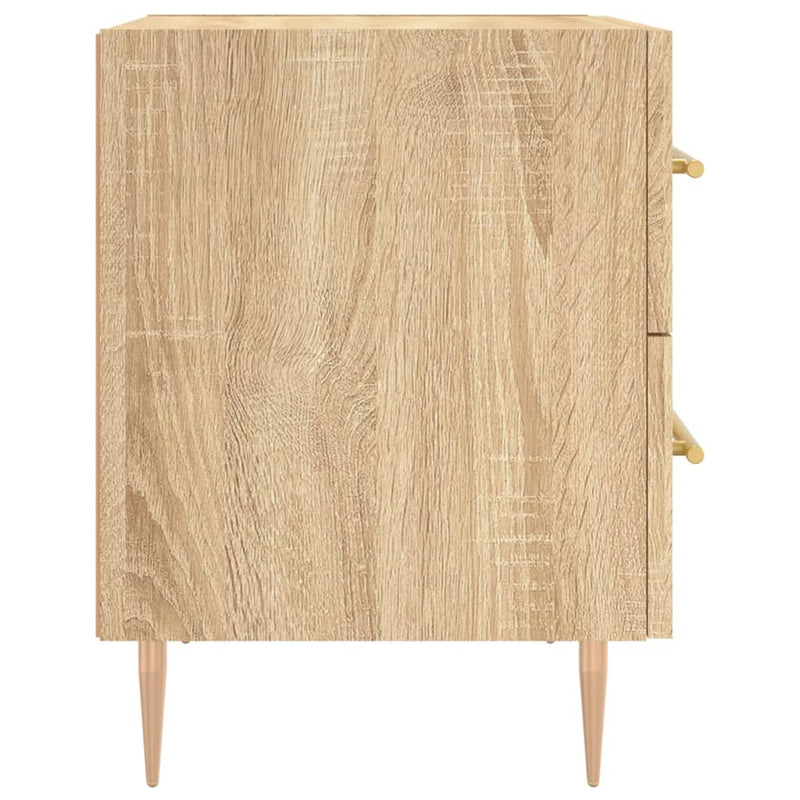 vidaXL sonoma tölgy színű szerelt fa éjjeliszekrény 40 x 35 x 47,5 cm