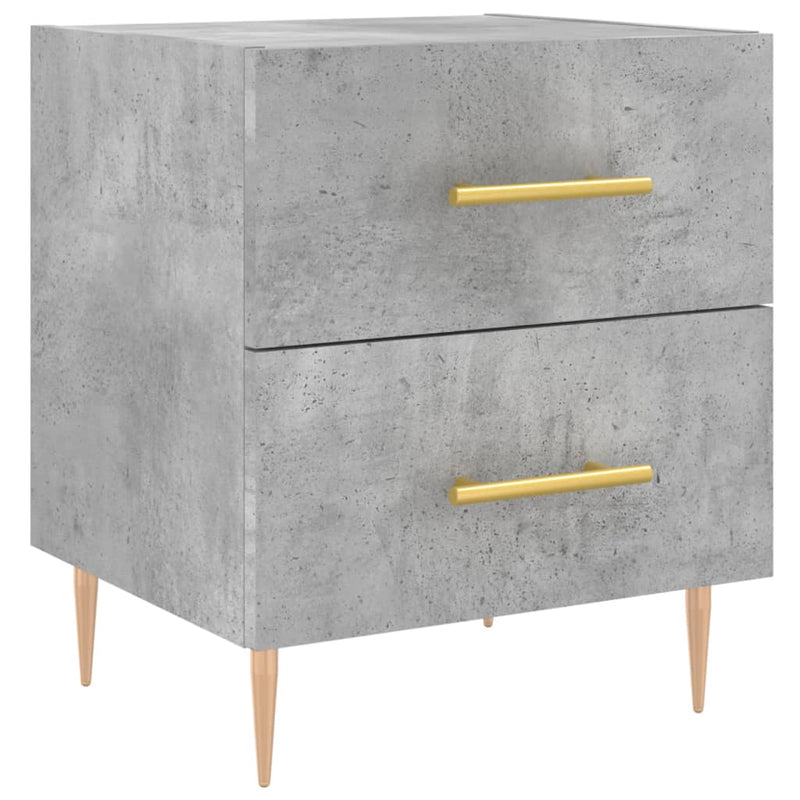 vidaXL betonszürke szerelt fa éjjeliszekrény 40 x 35 x 47,5 cm