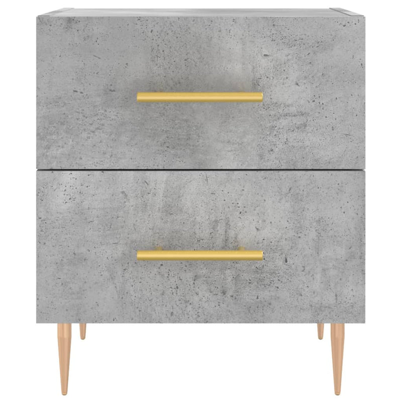 vidaXL betonszürke szerelt fa éjjeliszekrény 40 x 35 x 47,5 cm