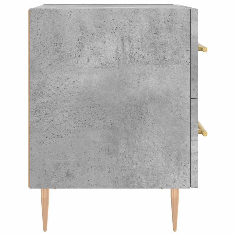 vidaXL betonszürke szerelt fa éjjeliszekrény 40 x 35 x 47,5 cm