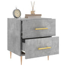 vidaXL 2 db betonszürke szerelt fa éjjeliszekrény 40 x 35 x 47,5 cm