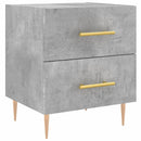 vidaXL 2 db betonszürke szerelt fa éjjeliszekrény 40 x 35 x 47,5 cm