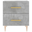vidaXL 2 db betonszürke szerelt fa éjjeliszekrény 40 x 35 x 47,5 cm