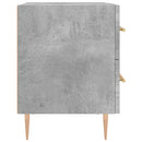 vidaXL 2 db betonszürke szerelt fa éjjeliszekrény 40 x 35 x 47,5 cm