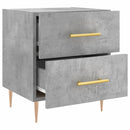 vidaXL 2 db betonszürke szerelt fa éjjeliszekrény 40 x 35 x 47,5 cm