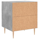 vidaXL 2 db betonszürke szerelt fa éjjeliszekrény 40 x 35 x 47,5 cm