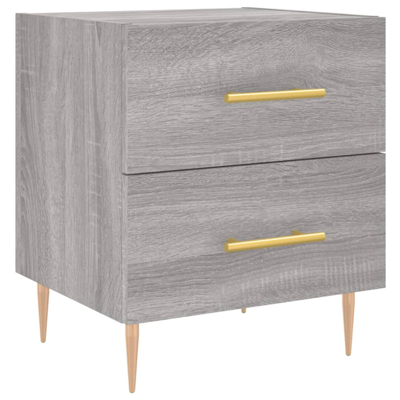 vidaXL szürke sonoma színű szerelt fa éjjeliszekrény 40 x 35 x 47,5 cm