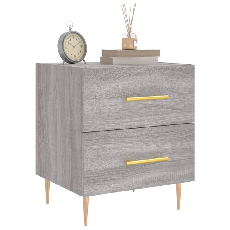 vidaXL szürke sonoma színű szerelt fa éjjeliszekrény 40 x 35 x 47,5 cm