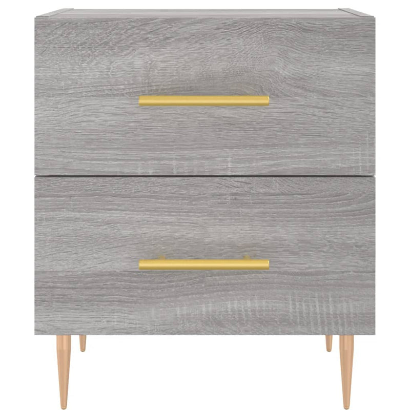 vidaXL szürke sonoma színű szerelt fa éjjeliszekrény 40 x 35 x 47,5 cm