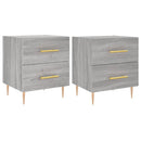 vidaXL 2 db szürke sonoma színű szerelt fa éjjeliszekrény 40x35x47,5cm