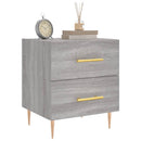 vidaXL 2 db szürke sonoma színű szerelt fa éjjeliszekrény 40x35x47,5cm