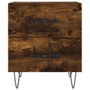 vidaXL 2 db füstös tölgy színű szerelt fa éjjeliszekrény 40x35x47,5 cm