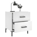 vidaXL fehér szerelt fa éjjeliszekrény 40 x 35 x 47,5 cm