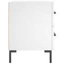 vidaXL 2 db fehér szerelt fa éjjeliszekrény 40 x 35 x 47,5 cm