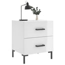 vidaXL 2 db magasfényű fehér szerelt fa éjjeliszekrény 40x35x47,5 cm