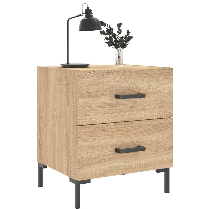 vidaXL sonoma tölgy színű szerelt fa éjjeliszekrény 40 x 35 x 47,5 cm