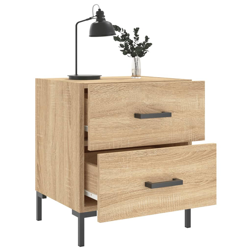 vidaXL sonoma tölgy színű szerelt fa éjjeliszekrény 40 x 35 x 47,5 cm