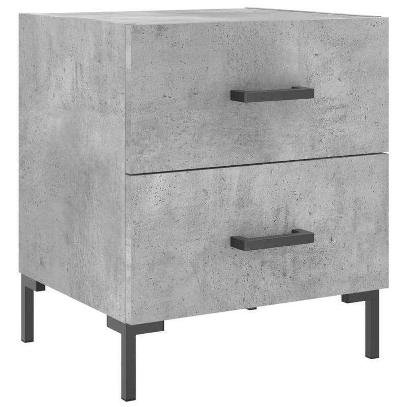 vidaXL betonszürke szerelt fa éjjeliszekrény 40 x 35 x 47,5 cm