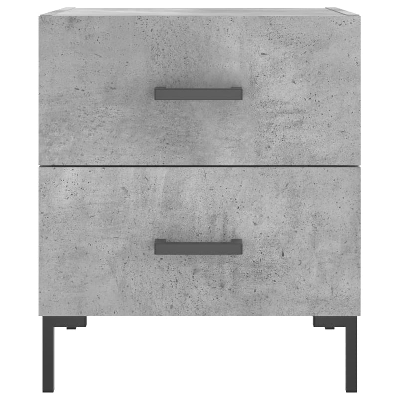 vidaXL betonszürke szerelt fa éjjeliszekrény 40 x 35 x 47,5 cm