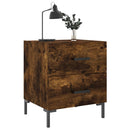 vidaXL 2 db füstös tölgy színű szerelt fa éjjeliszekrény 40x35x47,5 cm