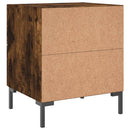 vidaXL 2 db füstös tölgy színű szerelt fa éjjeliszekrény 40x35x47,5 cm