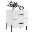 vidaXL 2 db magasfényű fehér szerelt fa éjjeliszekrény 40x35x47,5 cm
