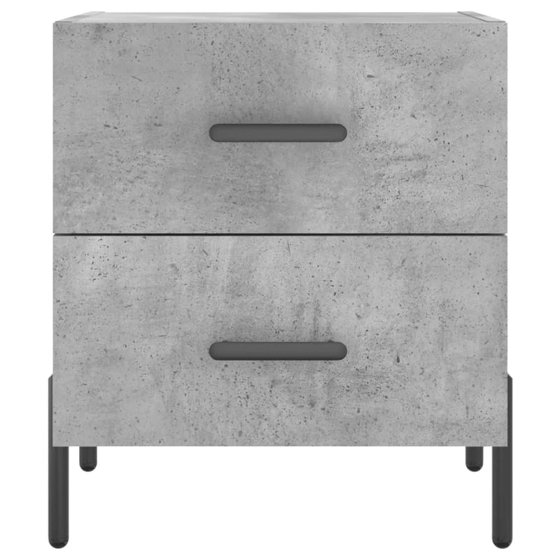 vidaXL betonszürke szerelt fa éjjeliszekrény 40 x 35 x 47,5 cm