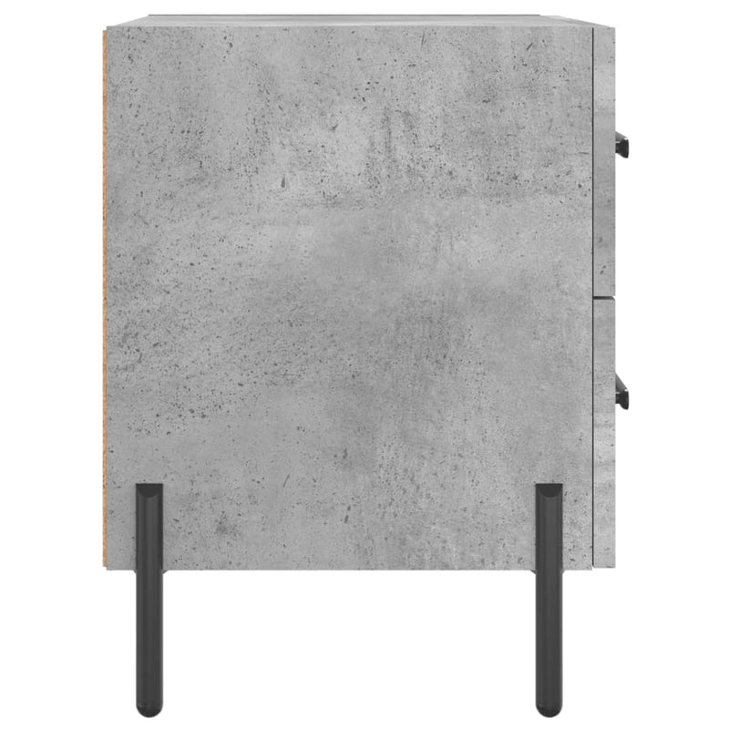 vidaXL betonszürke szerelt fa éjjeliszekrény 40 x 35 x 47,5 cm