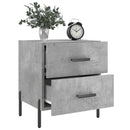 vidaXL 2 db betonszürke szerelt fa éjjeliszekrény 40 x 35 x 47,5 cm