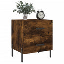 vidaXL 2 db füstös tölgy színű szerelt fa éjjeliszekrény 40x35x47,5 cm