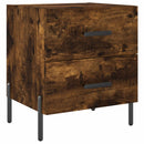 vidaXL 2 db füstös tölgy színű szerelt fa éjjeliszekrény 40x35x47,5 cm
