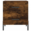 vidaXL 2 db füstös tölgy színű szerelt fa éjjeliszekrény 40x35x47,5 cm