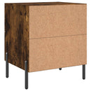 vidaXL 2 db füstös tölgy színű szerelt fa éjjeliszekrény 40x35x47,5 cm