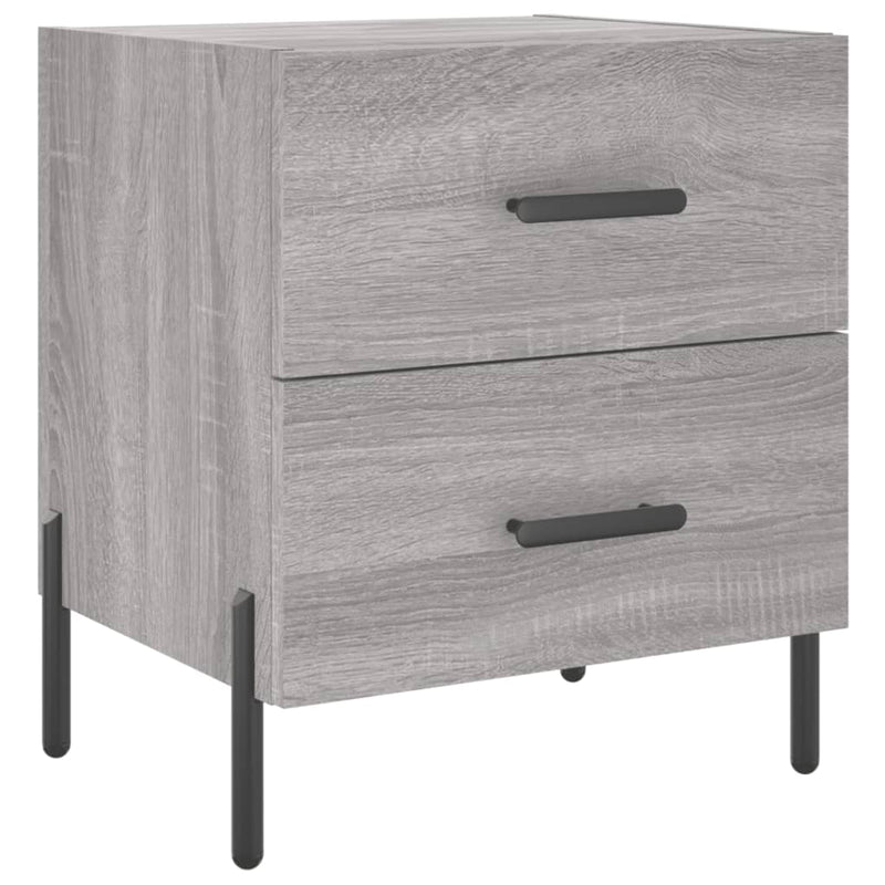 vidaXL szürke sonoma színű szerelt fa éjjeliszekrény 40 x 35 x 47,5 cm