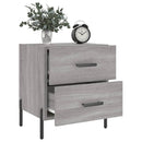 vidaXL 2 db szürke sonoma színű szerelt fa éjjeliszekrény 40x35x47,5cm