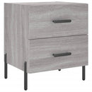 vidaXL 2 db szürke sonoma színű szerelt fa éjjeliszekrény 40x35x47,5cm