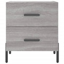 vidaXL 2 db szürke sonoma színű szerelt fa éjjeliszekrény 40x35x47,5cm