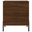 vidaXL 2 db barna tölgyszínű szerelt fa éjjeliszekrény 40x35x47,5 cm